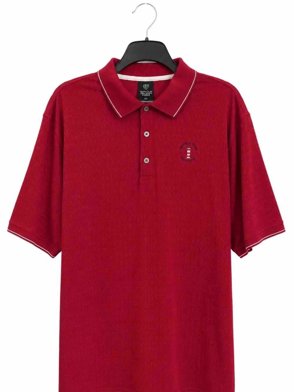 Nike Golf Dri Fit Harbour Town Polo Shirt Mens XL Red Performance